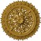 Ekena Millwork Lariah Ceiling Medallion (Fits Canopies up to 1 3/8"), 24 3/4"OD 1 3/8"ID x 3 1/4"P, Iridescent Gold CM24LAIGS - alternate 1